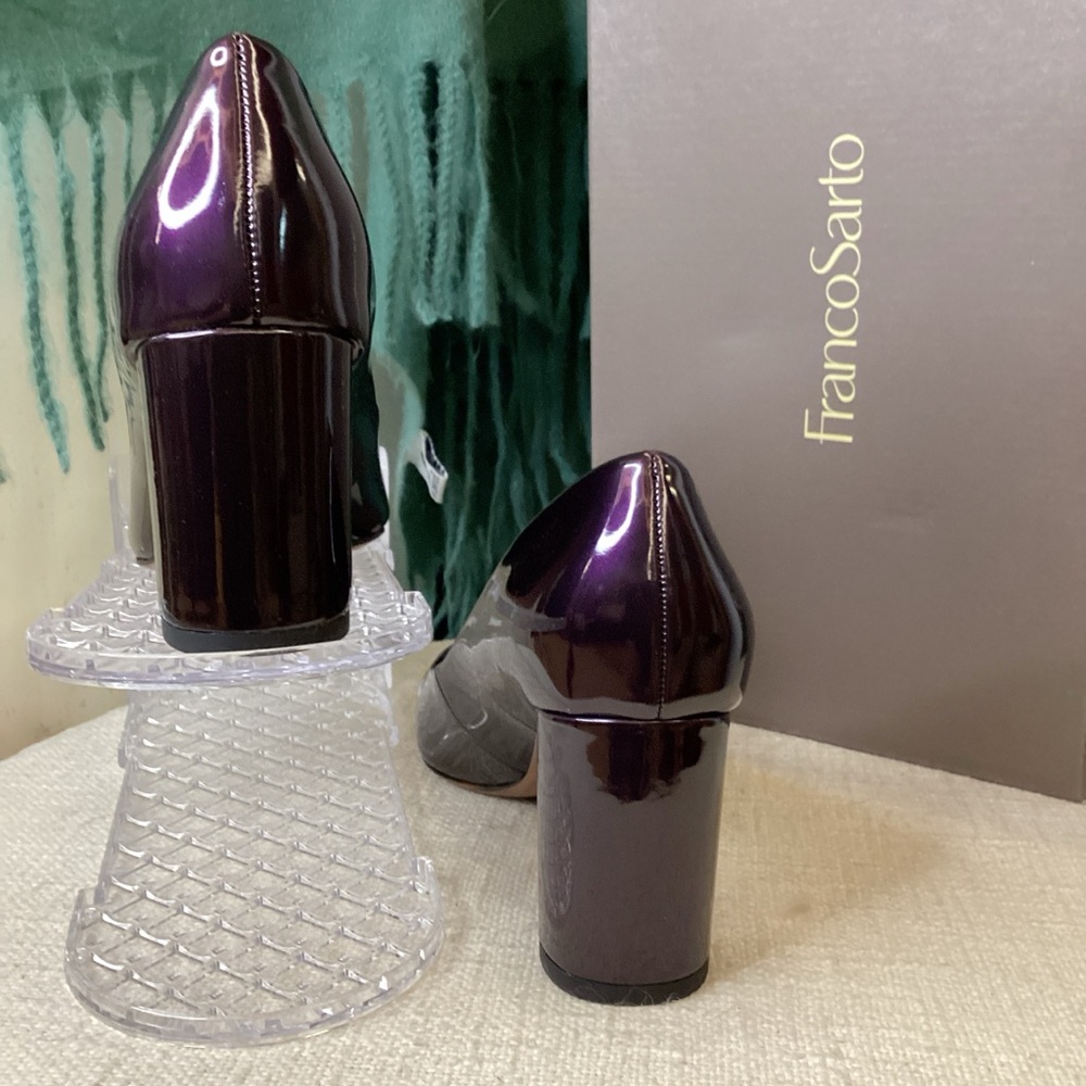 Franco Sarto Purple Patent Leather Pumps Giovanna - Picture 2 of 3